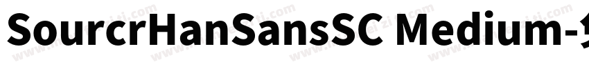SourcrHanSansSC Medium字体转换